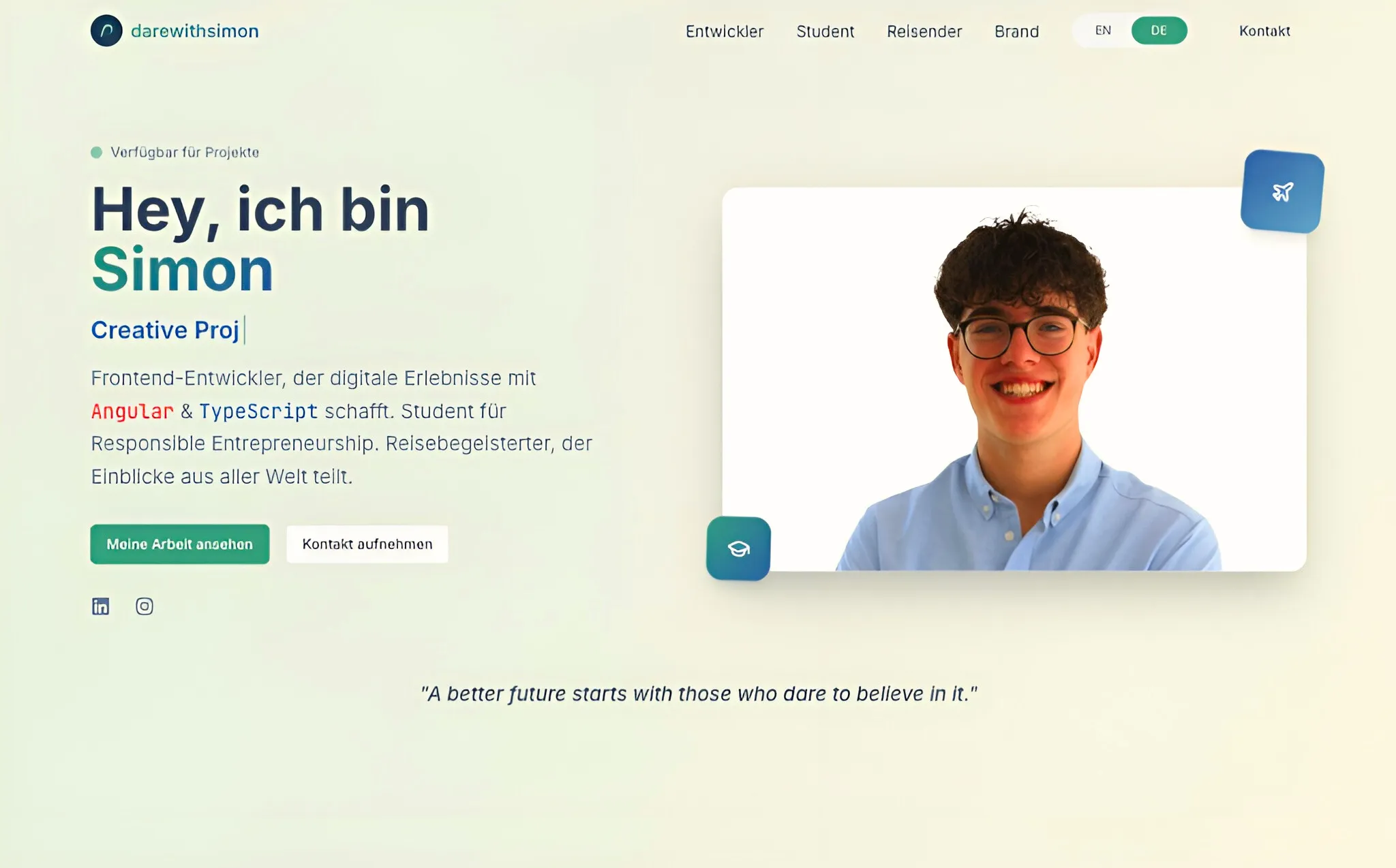 My old darewithsimon.com